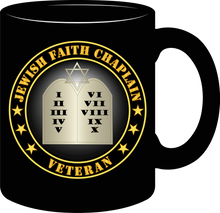 Load image into Gallery viewer, Army - Jewish Faith Chaplain Veteran - Mug