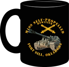 Load image into Gallery viewer, Army - M109 155mm Self-Propelled - Fort Fill, Oklahoma with Artillery Branch - Mug