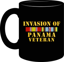 Load image into Gallery viewer, Army - Panama Invasion Veteran with EXP Service Ribbons - Mug