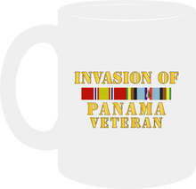 Load image into Gallery viewer, Army - Panama Invasion Veteran with EXP Service Ribbons - Mug
