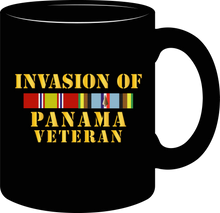 Load image into Gallery viewer, Army - Panama Invasion Veteran with EXP Service Ribbons - Mug