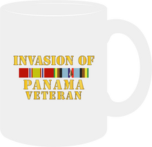Load image into Gallery viewer, Army - Panama Invasion Veteran with EXP Service Ribbons - Mug
