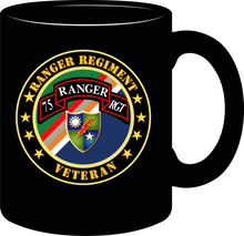 Load image into Gallery viewer, Army - Ranger Regiment Veteran - Scroll - Distinctive Insignia Unit - Mug