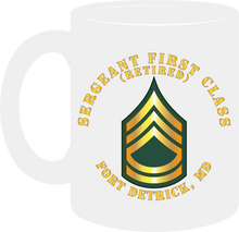 Load image into Gallery viewer, Army - Sergeant First Class (Retired) - Fort Detrick, Maryland - Mug