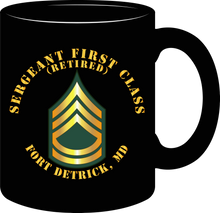 Load image into Gallery viewer, Army - Sergeant First Class (Retired) - Fort Detrick, Maryland - Mug