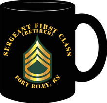 Load image into Gallery viewer, Army - Sergeant First Class (Retired) - Fort Riley, Kansas - Mug