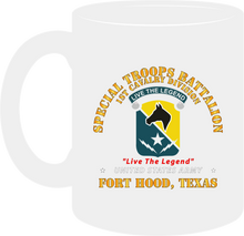 Load image into Gallery viewer, Army - Special Troops Battalion, 1st Cavalry Division "Live the Legend" Mug