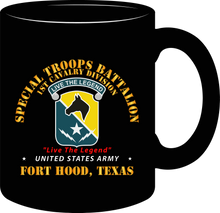 Load image into Gallery viewer, Army - Special Troops Battalion, 1st Cavalry Division "Live the Legend" Mug