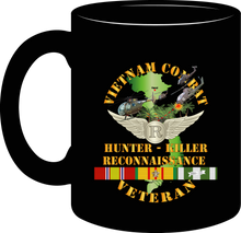 Load image into Gallery viewer, Army - Vietnam Combat Aviation Veteran Recon - Hunter Killer with Vietnam Service Ribbons Mug