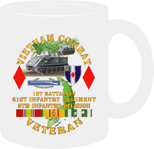 Load image into Gallery viewer, Army - Vietnam Combat Veteran - 1st Battalion 61st Infantry - 5th Infantry Division with Armoured Personnel Carrier - Mug