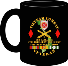 Load image into Gallery viewer, Army - Vietnam Combat Veteran - 5th Battalion 4th Artillery - 5th Infantry Division - Mug