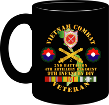 Load image into Gallery viewer, Army - Vietnam Combat Veteran with 2nd Battalionn 4th Artillery - 9th ID - Mug