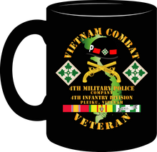 Load image into Gallery viewer, Army - Vietnam Combat Veteran, 4th Military Police Company, 4th Infantry Division - Mug