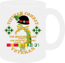 Load image into Gallery viewer, Army - Vietnam Combat Veteran, 4th Military Police Company, 4th Infantry Division - Mug