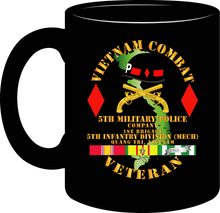 Load image into Gallery viewer, Army - Vietnam Combat Veteran, 5th Military Police Company, 5th Infantry Division - Mug