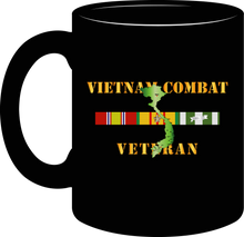 Load image into Gallery viewer, Army - Vietnam Combat Veteran with Vietnam Service Ribbons - Mug