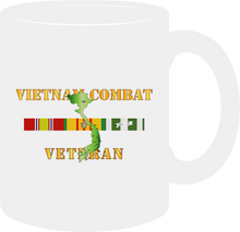 Load image into Gallery viewer, Army - Vietnam Combat Veteran with Vietnam Service Ribbons - Mug