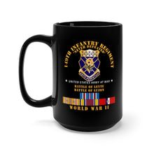 Load image into Gallery viewer, Black Mug 15oz - Army - 149th Infantry Regiment - Battle of Leyte-Luzon - COA - WWII PAC SVC X 300