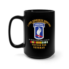 Load image into Gallery viewer, Black Mug 15oz - Army - 173rd Airborne Bde - Sky Soldiers - Vietnam War Vet - Short V