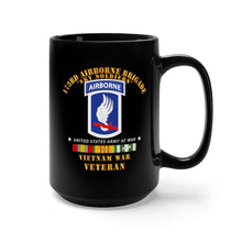Load image into Gallery viewer, Black Mug 15oz - Army - 173rd Airborne Bde - Sky Soldiers - Vietnam War Vet - Short V