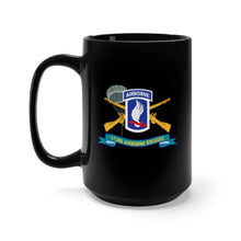 Load image into Gallery viewer, Black Mug 15oz - Army - 173rd Airborne Brigade with Jumper - SSI w INF Br - Ribbon X 300