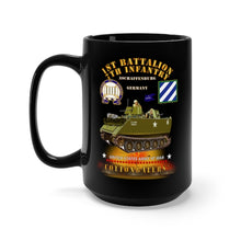 Load image into Gallery viewer, Black Mug 15oz - Army - 1st Bn 7th Infantry - Aschaffenburg FRG - M113 APC - CottonBalers X 300