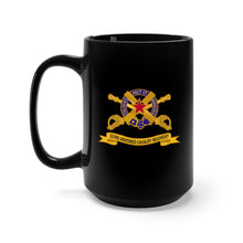 Load image into Gallery viewer, Black Mug 15oz - Army - 303rd Armored Cavalry Regiment w Br - Ribbon X 300