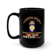 Load image into Gallery viewer, Black Mug 15oz - Army - 4th Bn, 34th Armor - Desert Storm Veteran