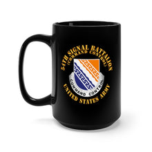 Load image into Gallery viewer, Black Mug 15oz - Army - 54th Signal Battalion - Command Control - US Army - DUI X 300