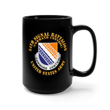 Load image into Gallery viewer, Black Mug 15oz - Army - 54th Signal Battalion - Command Control - US Army - DUI X 300