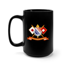 Load image into Gallery viewer, Black Mug 15oz - Army - 54th Signal Battalion w Signal Branch - Br - Ribbon X 300