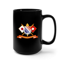Load image into Gallery viewer, Black Mug 15oz - Army - 54th Signal Battalion w Signal Branch - Br - Ribbon X 300