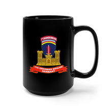 Load image into Gallery viewer, Black Mug 15oz - Army - 7th Engineer Brigade w Tab - Germany - ENG Br - Ribbon X 300