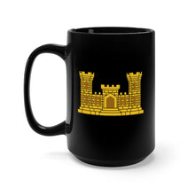Load image into Gallery viewer, Black Mug 15oz - Army - Engineer Branch wo Txt X 300