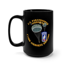 Load image into Gallery viewer, Black Mug 15oz - Army - US Paratrooper - 173rd Airborne Bde