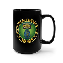 Load image into Gallery viewer, Black Mug 15oz - Special Forces - Ranger Veteran