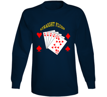 Load image into Gallery viewer, Cards - Hearts 6-10 Straight Flush - Long Sleeve