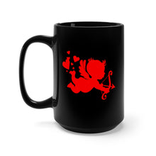Load image into Gallery viewer, Black Mug 15oz - Cupid - VALENTINE