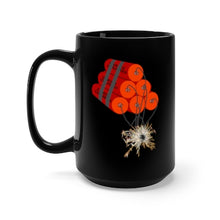 Load image into Gallery viewer, Black Mug 15oz - Dynamite Stack - Right Facing X 300
