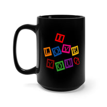 Load image into Gallery viewer, Black Mug 15oz - I Love You - VALENTINE