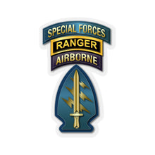 Load image into Gallery viewer, Kiss-Cut Stickers - Army - Special Forces - Ranger Veteran