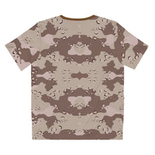 Load image into Gallery viewer, Unisex AOP Cut & Sew T-Shirt - Military Chocolate Chip Desert Camouflage Shirt
