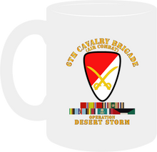 Load image into Gallery viewer, Army - 6th Cavalry Brigade - Desert Storm with Service Ribbons - AFEM with Arrow - Mug