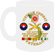 Load image into Gallery viewer, Army - Vietnam Combat Veteran with 2nd Battalionn 4th Artillery - 9th ID - Mug
