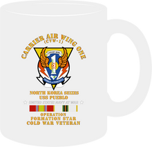 Load image into Gallery viewer, Navy - Carrier Air Wing One - Operation Formation Star - North Korea, Pueblo Siezure Mug