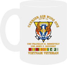 Load image into Gallery viewer, Navy - Carrier Air Wing One - Vietnam Veteran with Vietnam Service Ribbons - Mug