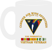 Load image into Gallery viewer, Navy - Carrier Air Wing Seventeen - Vietnam Veteran with Veteran Service Ribbons 0- Mug