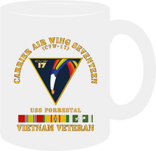 Load image into Gallery viewer, Navy - Carrier Air Wing Seventeen - Vietnam Veteran with Veteran Service Ribbons 0- Mug