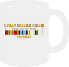 Load image into Gallery viewer, Navy - Cuban Missile Crisis with National Defense Medal, Armed Forces Expeditionary Medal, Cold War Service Medal Ribbons - Mug