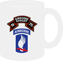 Load image into Gallery viewer, Ranger, N Company Scroll, 173rd Airborne Brigade, Vietnam Veteran Mug